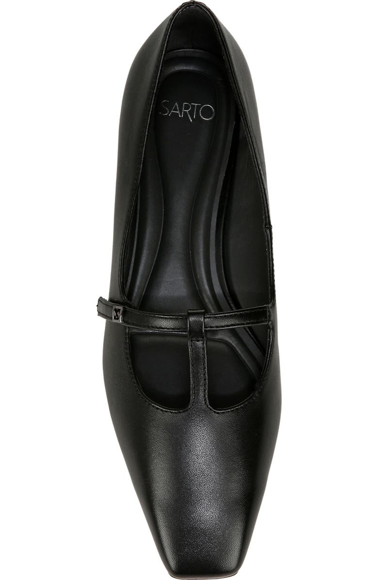 SARTO by Franco Sarto Carmela Square Toe Mary Jane Flat, Alternate, color, Black
