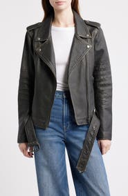 Frye Leather Moto Jacket