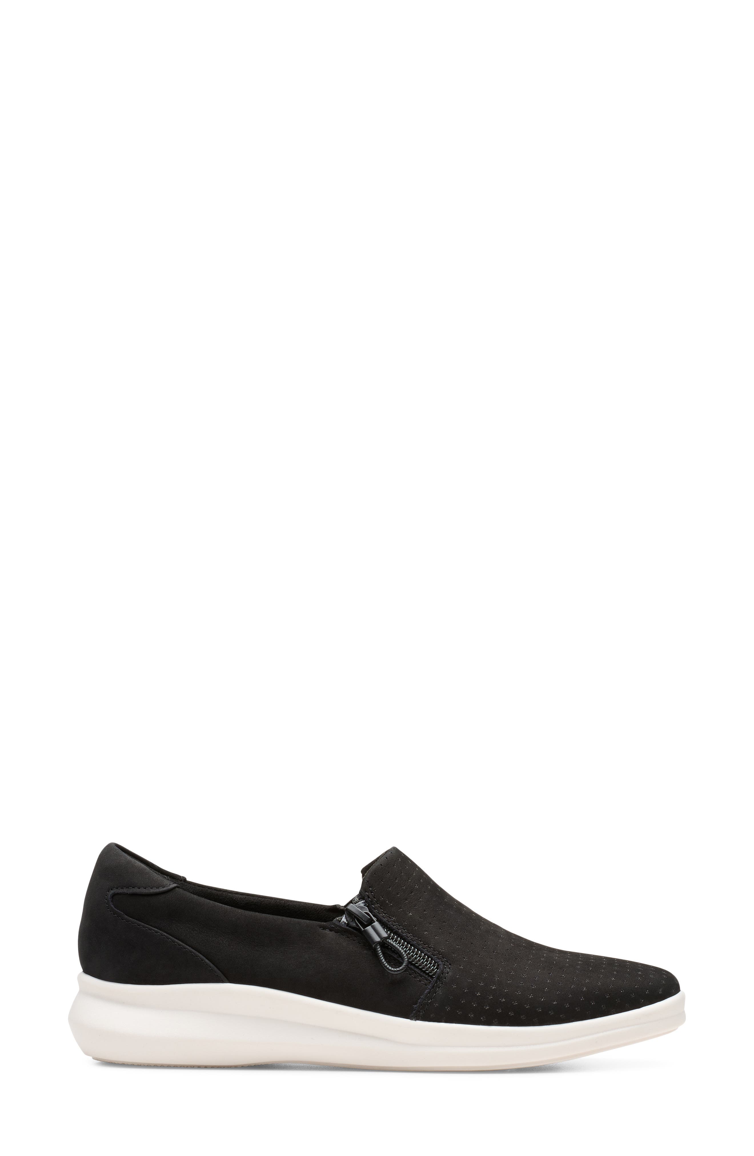 Clarks<sup>®</sup> Lynell Sky Sneaker, Alternate, color, Black Nubuck