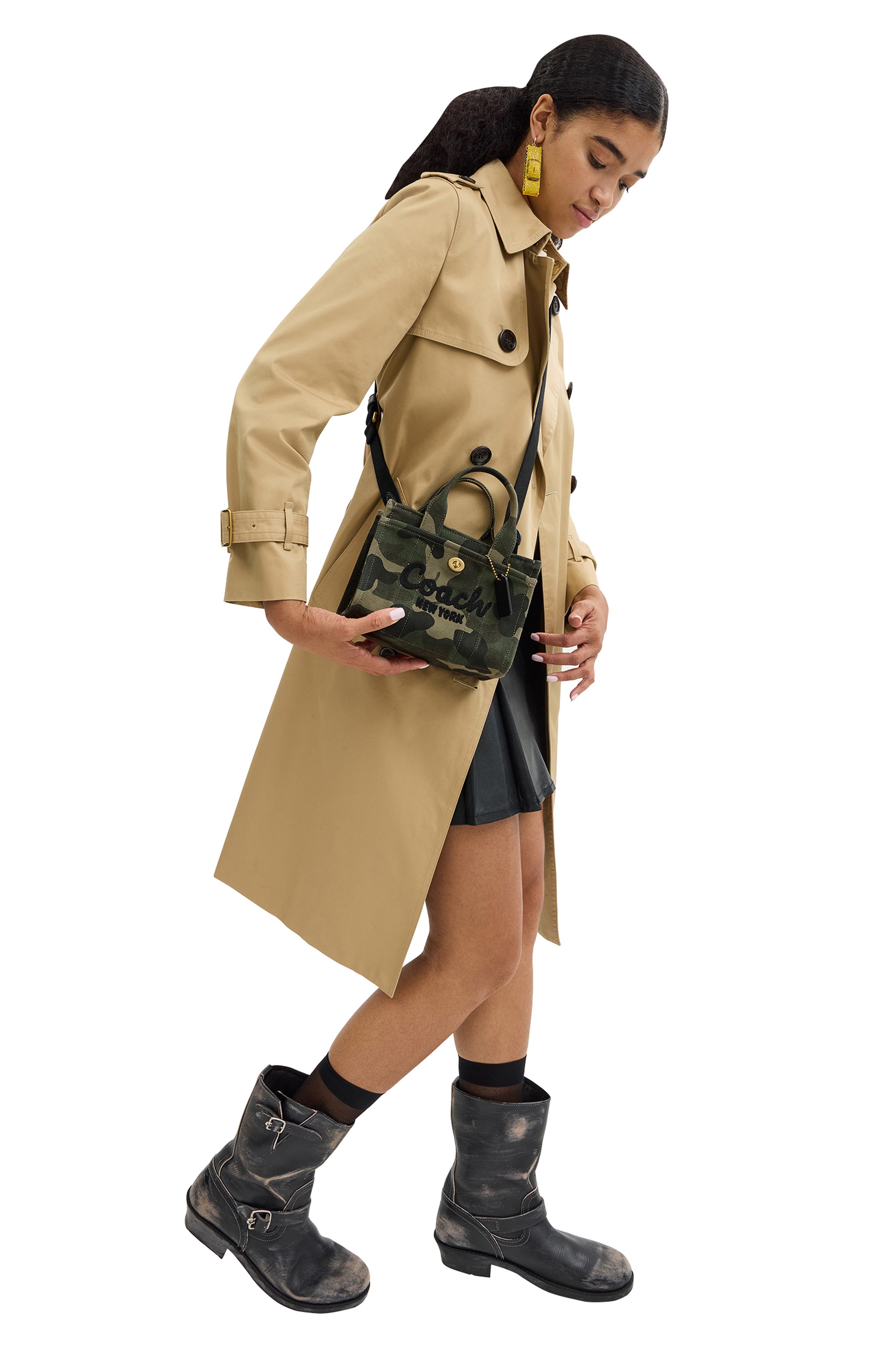 COACH Camo Printed 20 Canvas Cargo Tote, Alternate, color, 