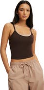 COTTON ON BODY Women's Active Ultra Soft Contrast Layer Tank