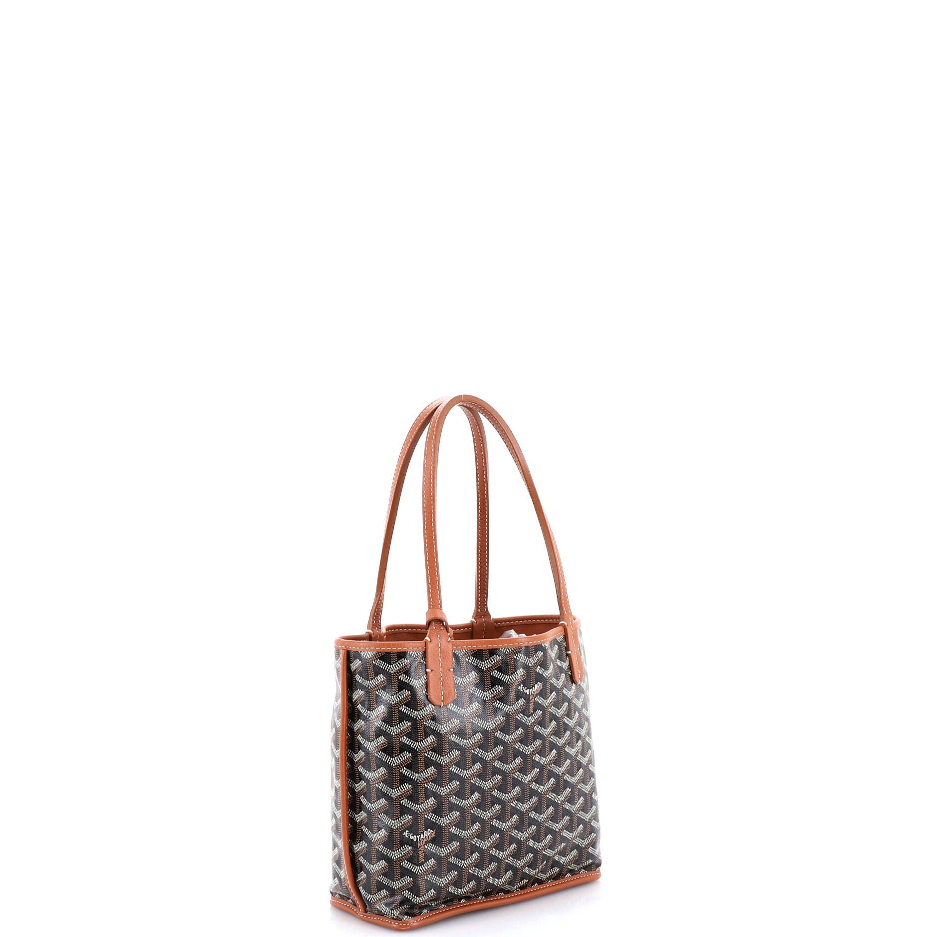 Pre-Owned Goyard Anjou Reversible Tote Coated Canvas Mini, Alternate, color, 