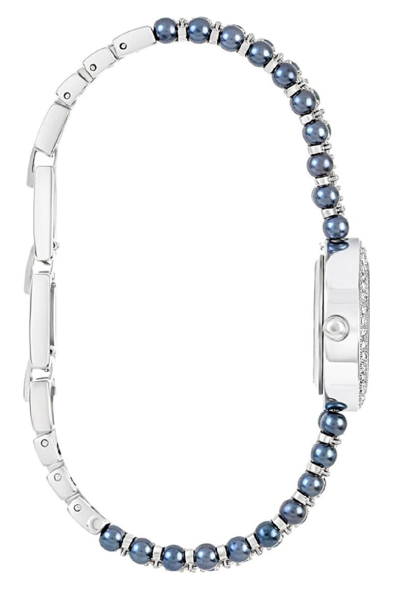 Mother-of-Pearl Quartz Bracelet Watch, 25mm, Alternate, color, SILVER