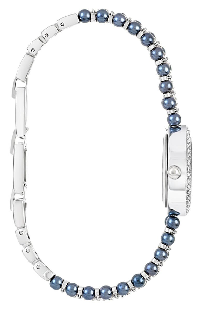 Danecraft Mother-of-Pearl Quartz Bracelet Watch, 25mm, Alternate, color, Silver