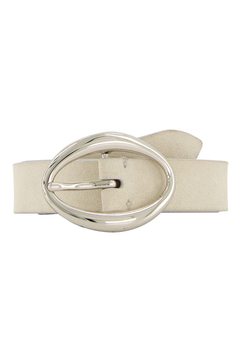 Isla Suede Belt, Main, color, DARK MILK