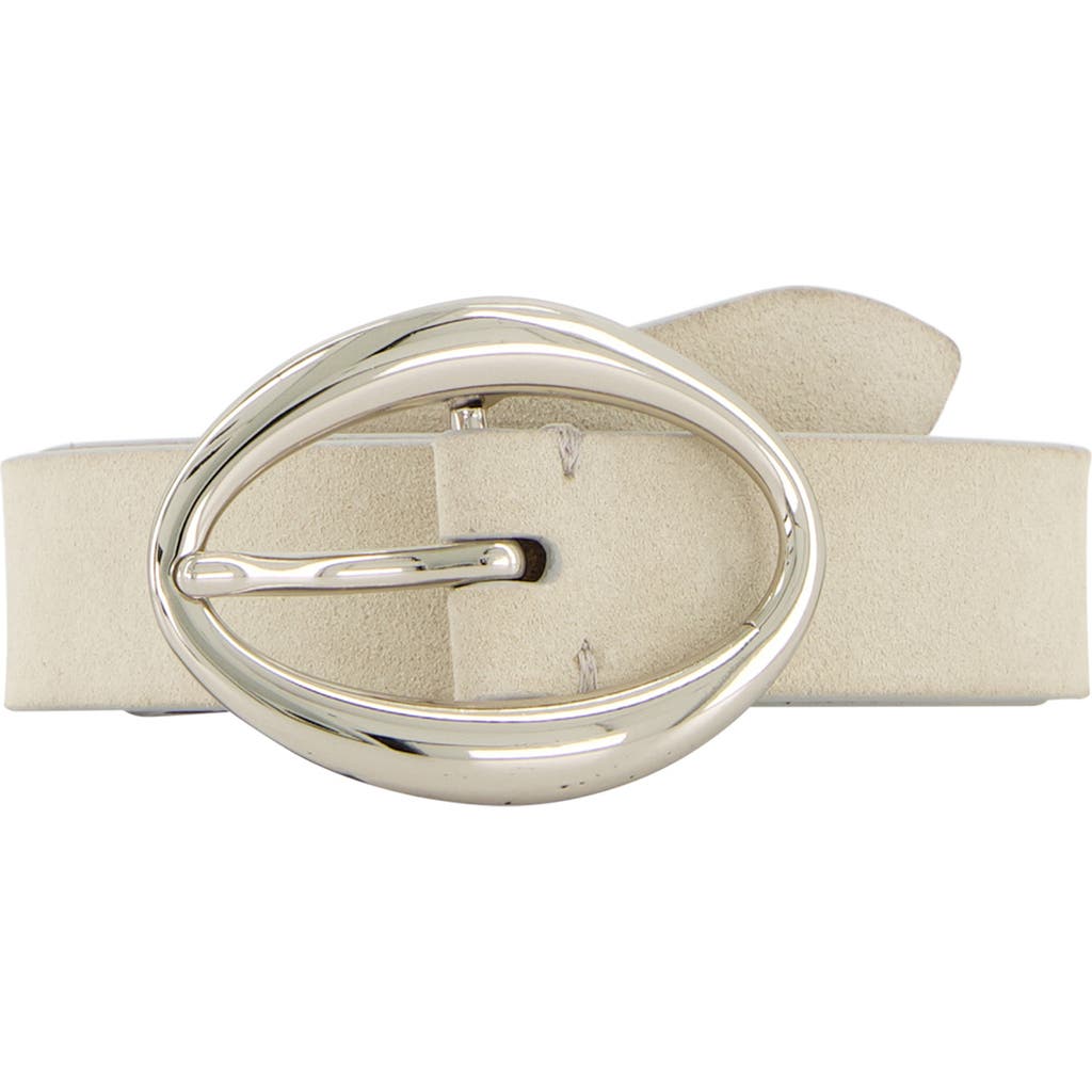 Vince Isla Suede Belt in Dark Milk at Nordstrom, Size Large
