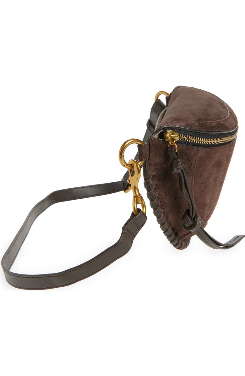 Isabel Marant Skano Suede Crossbody Bag, Alternate, color, Coffee