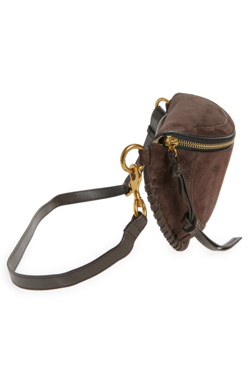 Isabel Marant Skano Suede Crossbody Bag In Brown