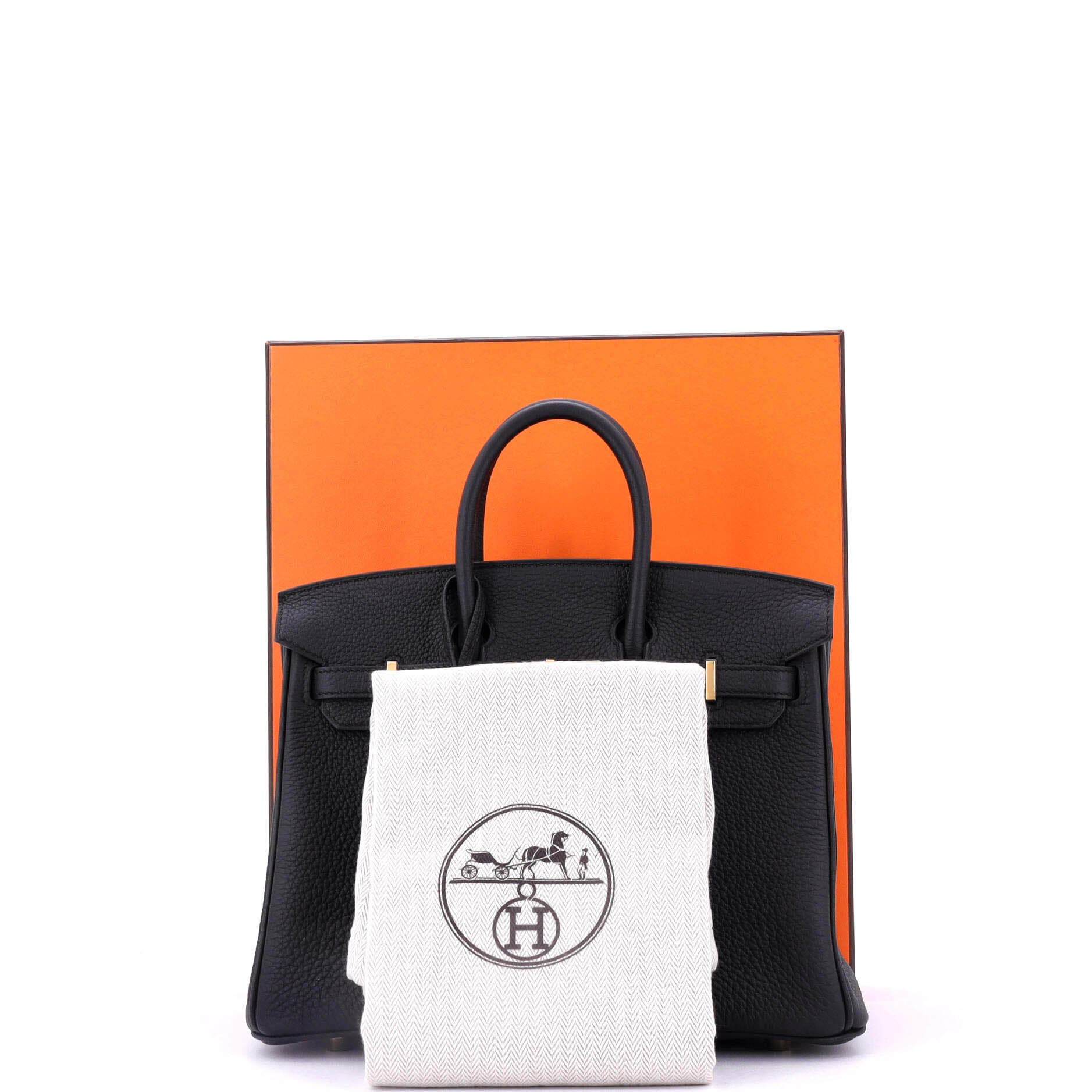 Pre-Owned Hermes Birkin Handbag Black Togo with Gold Hardware 25, Alternate, color, 