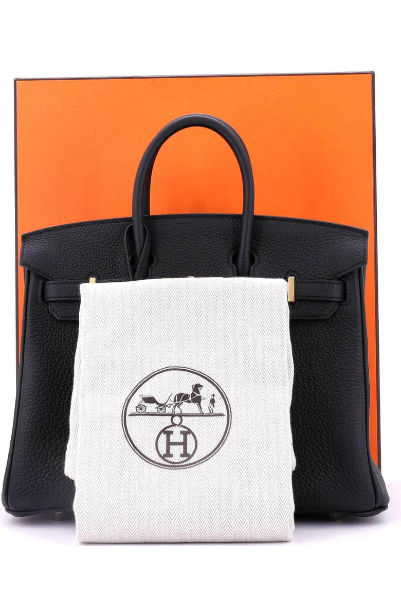 Pre-Owned Hermes Birkin Handbag Black Togo with Gold Hardware 25, Alternate, color,