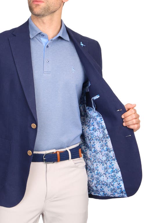 Tailorbyrd Linen-blend Sport Coat In Navy
