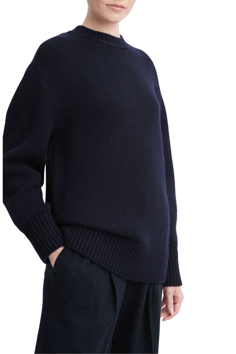 Oversize Balloon Sleeve Wool & Cashmere Sweater, Alternate, color, COASTAL