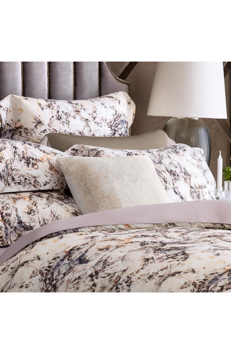 Togas Maraya duvet cover, Alternate, color, Brown