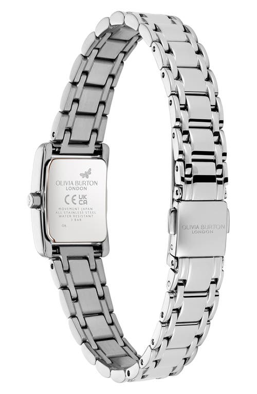 Olivia Burton Mini Grove Rectangular Bracelet Watch, 16mm In Metallic