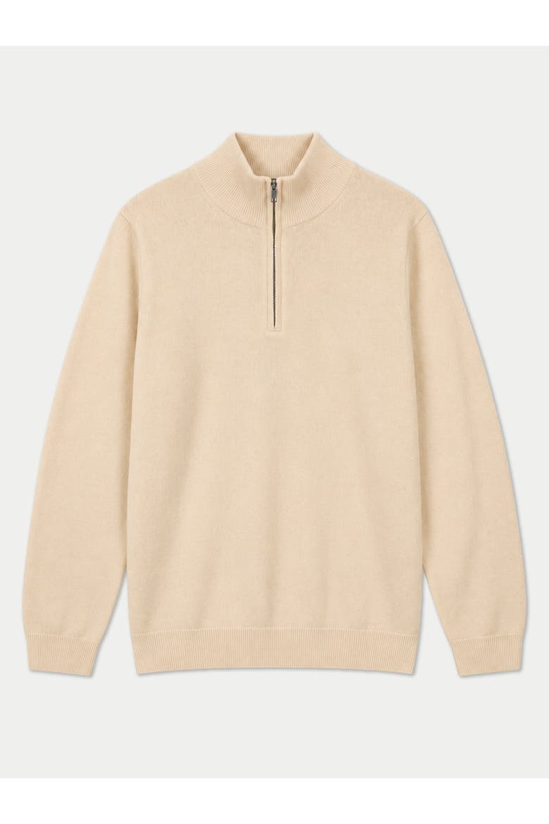 Cashmere Lightweight Mock Neck Sweater, Main, color, beige