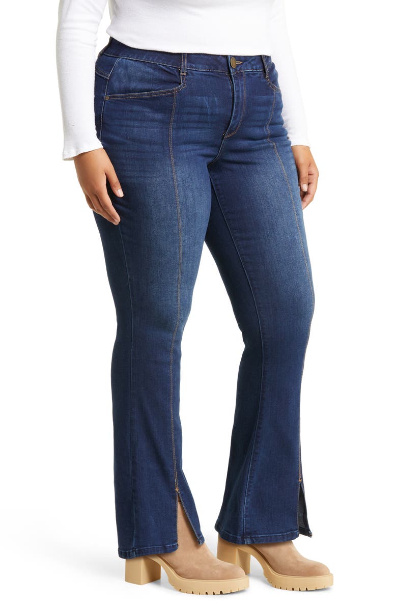 Wit & Wisdom 'Ab'Solution High Waist Itty Bitty Bootcut Jeans, Alternate, color, Indigo