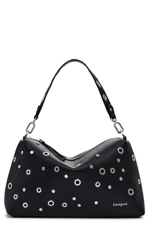 Faux Leather Shoulder Bag