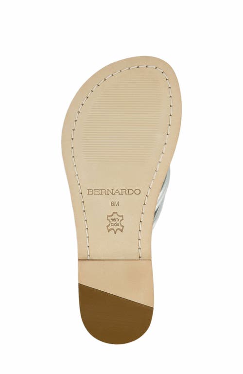 Bernardo Footwear Miami Thong Sandal In Silver