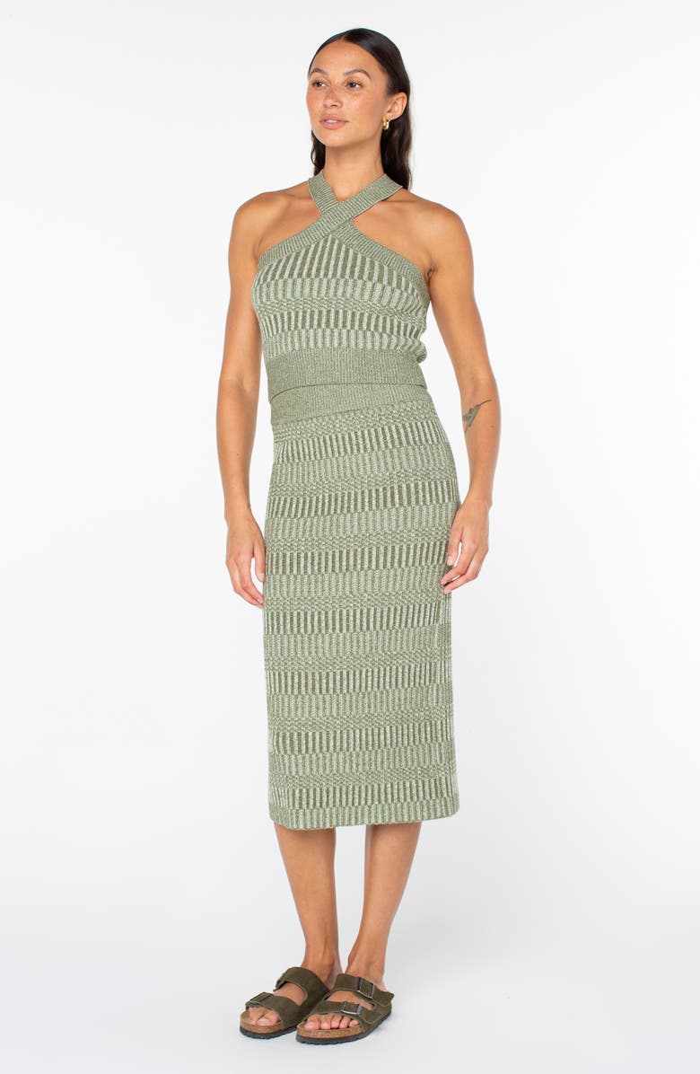 Roxy Gemma Halter Sweater Tank, Alternate, color, Cameo Green