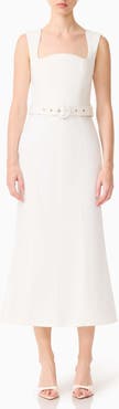Elliatt Nydia Belted Cotton Blend Sheath Dress