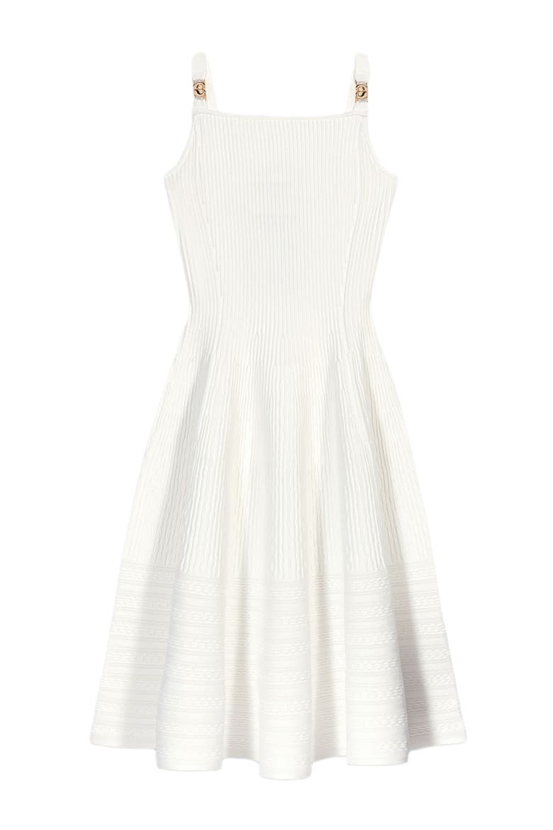 Knit maxi dress, Alternate, color, White