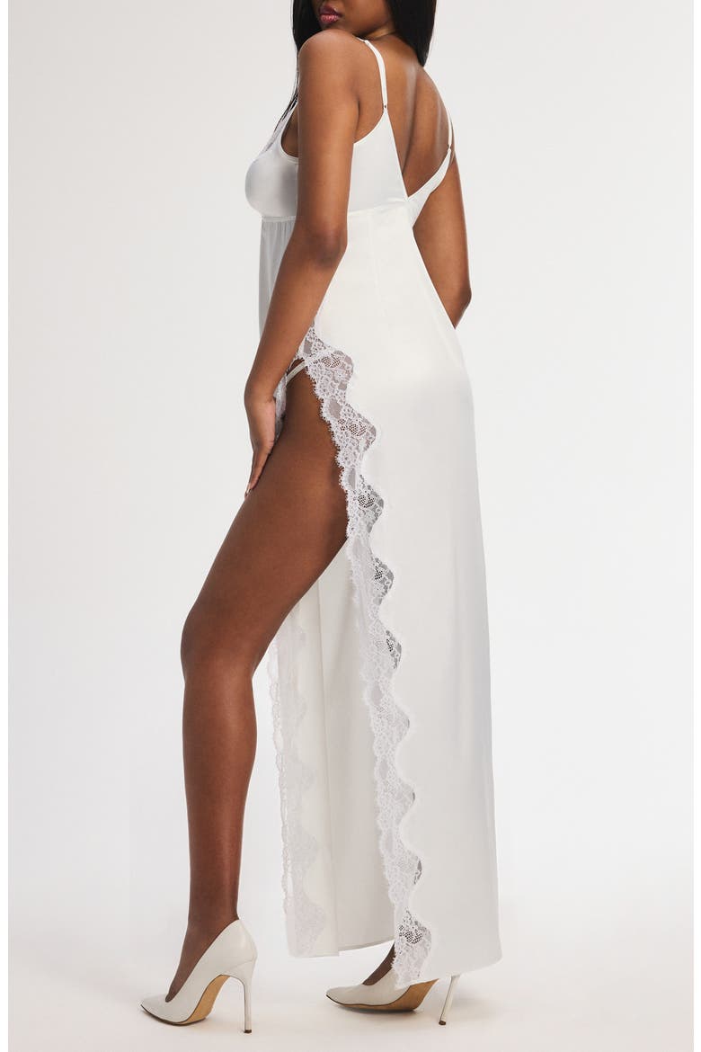 Nite Shade Maxi Nightgown, Alternate, color, HAZY WHITE