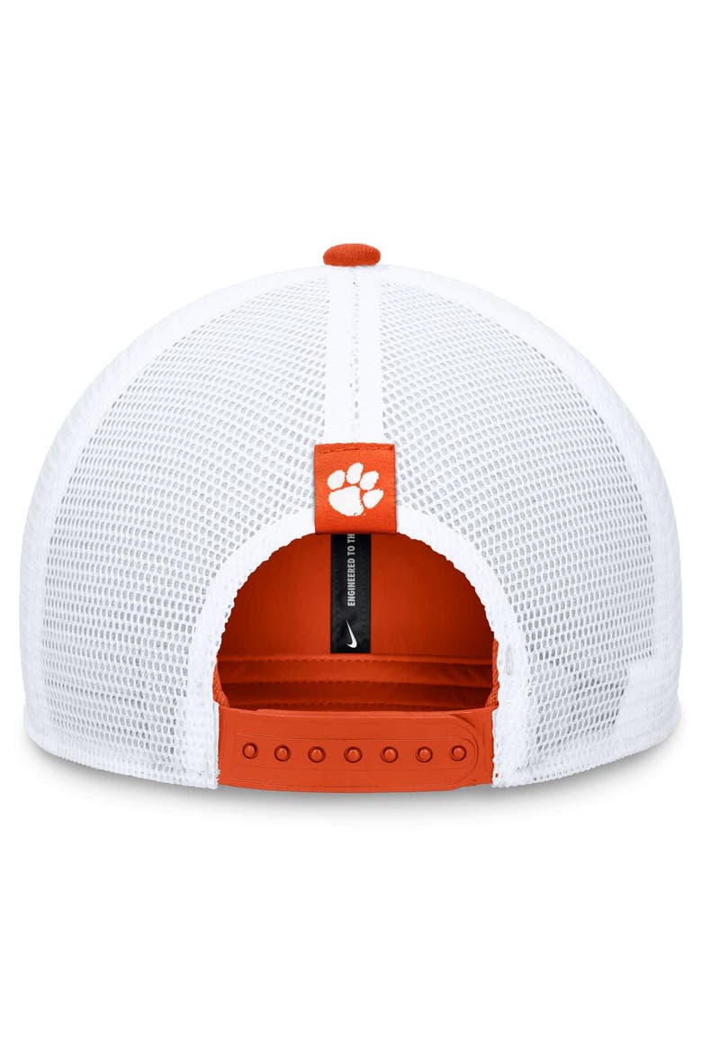 Men's Nike Orange/White Clemson Tigers 2024 Sideline Trucker Adjustable Hat, Alternate, color, Orange