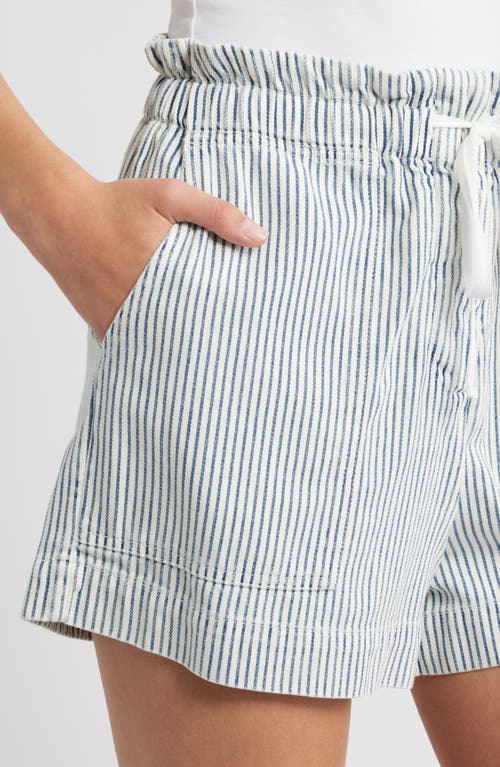 Rails Foster Paperbag Denim Shorts In Blue