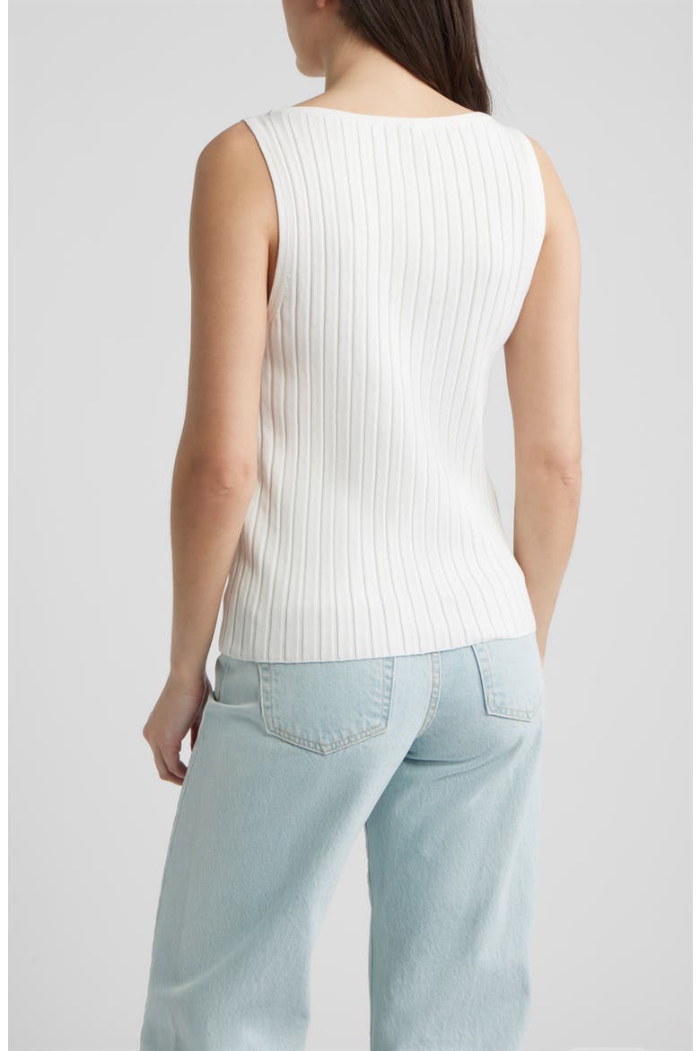 Bateau Neck Rib Tank, Alternate, color, BRIGHT WHITE