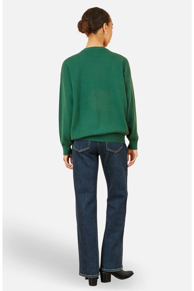 Penguin Knitted Jumper, Alternate, color, Green