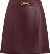 Lauren Ralph Lauren Lambskin Leather Miniskirt