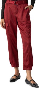 Sanctuary Belted Satin Cargo Pants