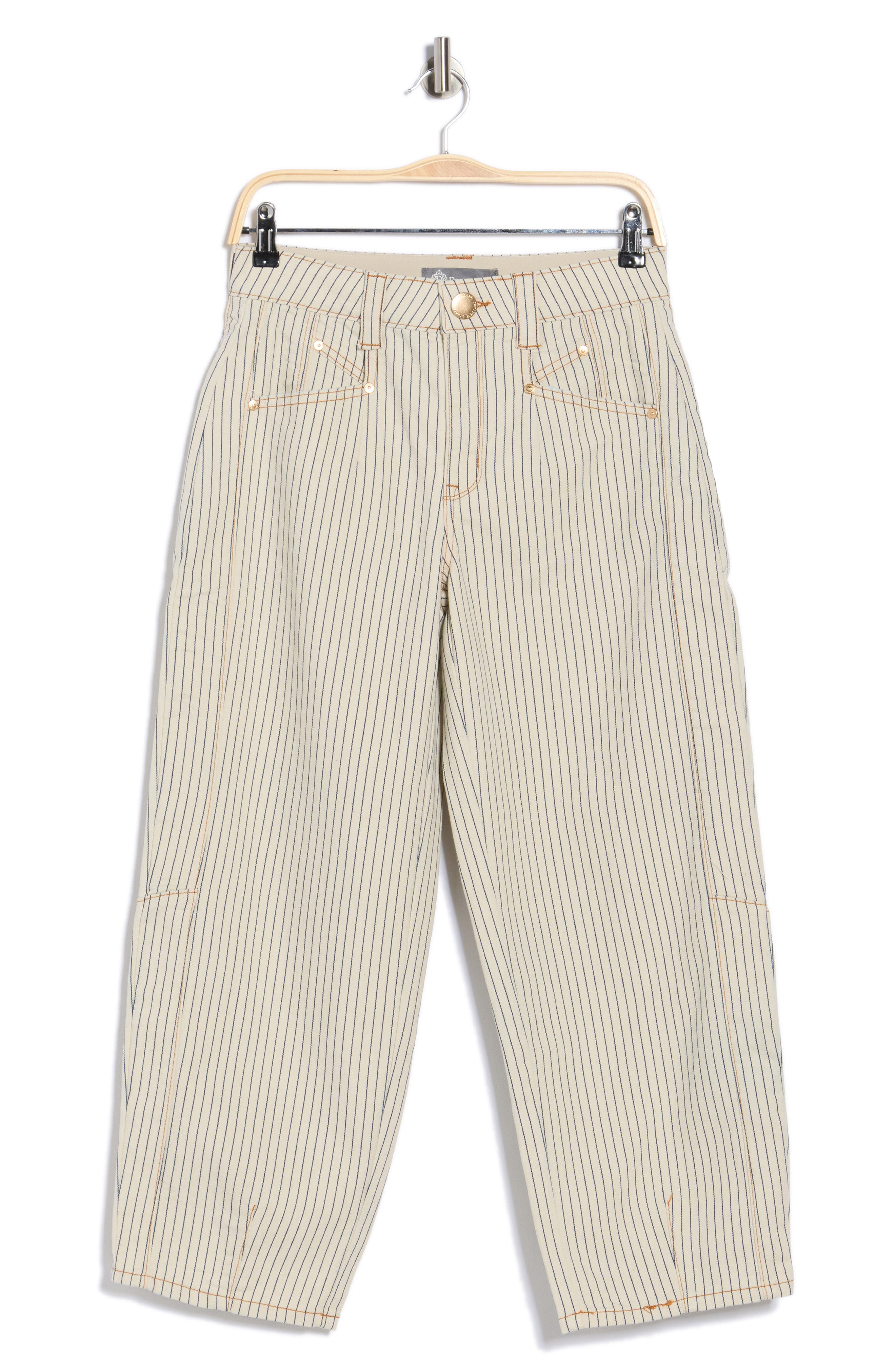 Democracy Stripe Relaxed Barrel Pants