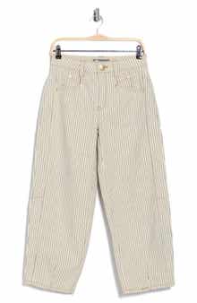 Democracy Stripe Relaxed Barrel Pants