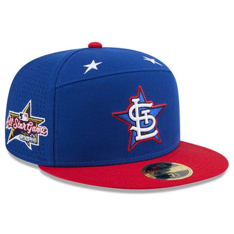 Men's New Era Blue/Red  St. Louis Cardinals 2025 MLB All-Star Game Workout Side Patch 59FIFTY Fitted Hat