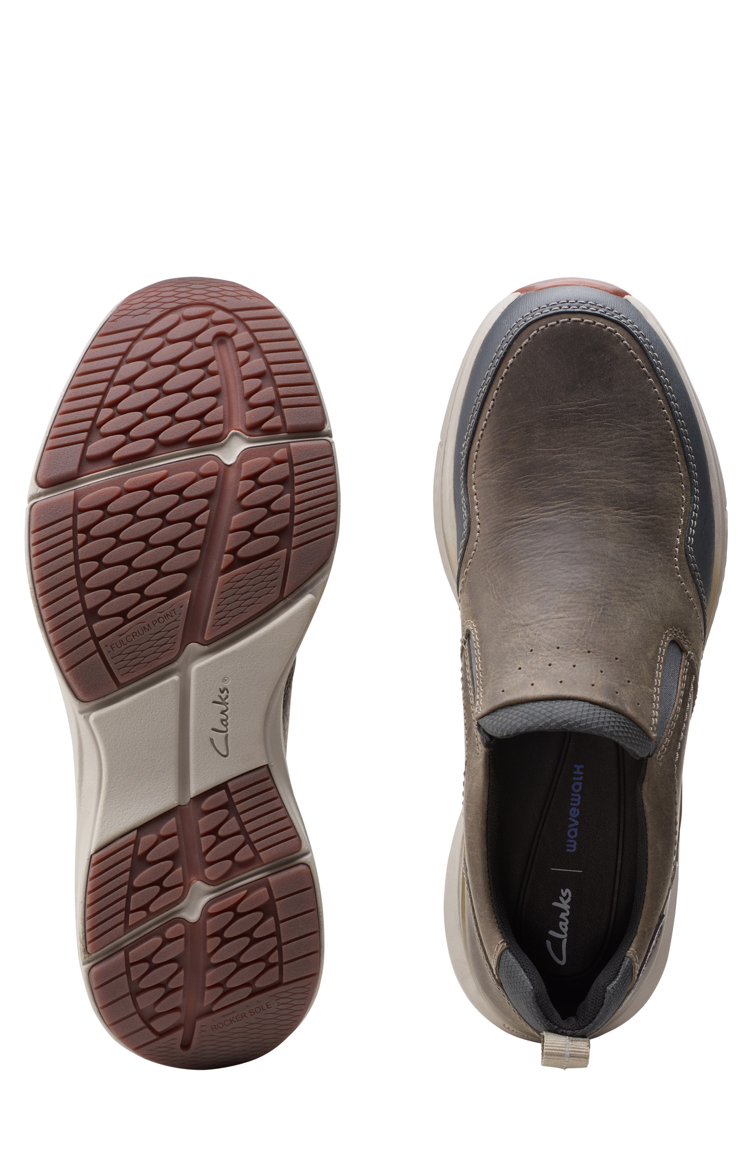 Wave 2.0 Waterproof Slip-On Sneaker, Alternate, color, SAGE OILY TUMBLED LEATHER