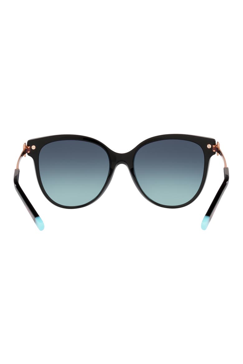 55mm Gradient Pillow Sunglasses, Alternate, color, BLACK