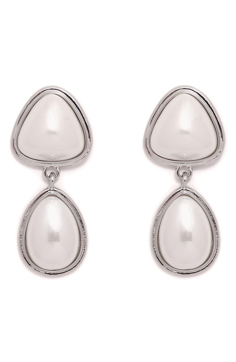 Petit Moments Stella Drop Earrings, Main, color, Silver