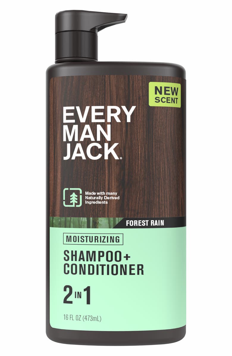EVERY MAN JACK Forest Rain 2-in-1 Moisturizing Shampoo + Conditioner, Main, color, 
