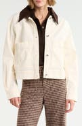 Sanctuary Corduroy Collar Crop Utility Jacket