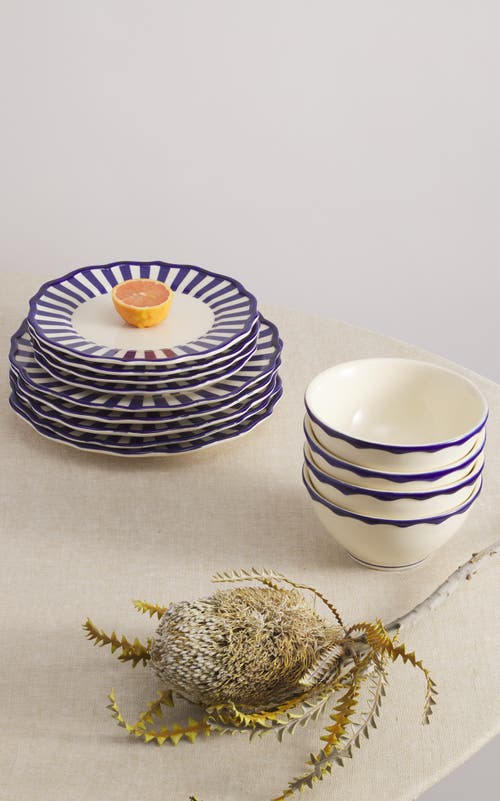 Maison Madison Home Riviera 12 Piece Set With Cereal Bowl In Multi