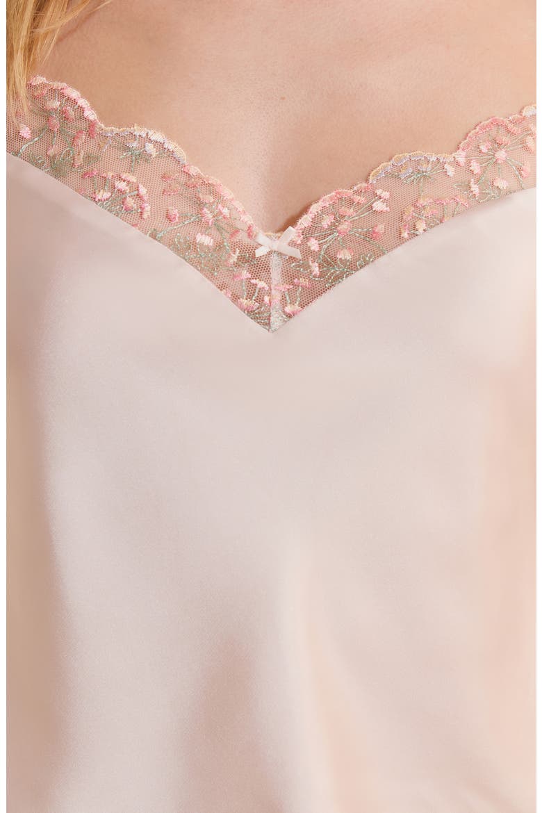 Infusion Lace Trim Satin Camisole, Alternate, color, BLUSH