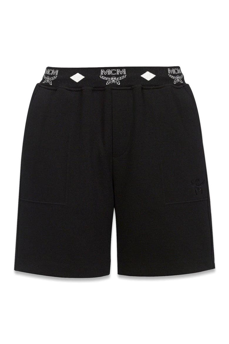 Essential Logo Ponte Shorts, Alternate, color, Black