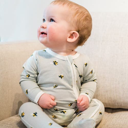 Milkbarn Zipper Footed Romper