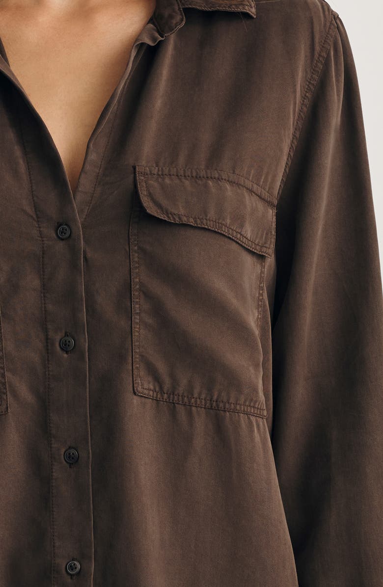 Mavi Jeans Luxe Touch Relaxed Fit Button-Up Shirt, Alternate, color, 