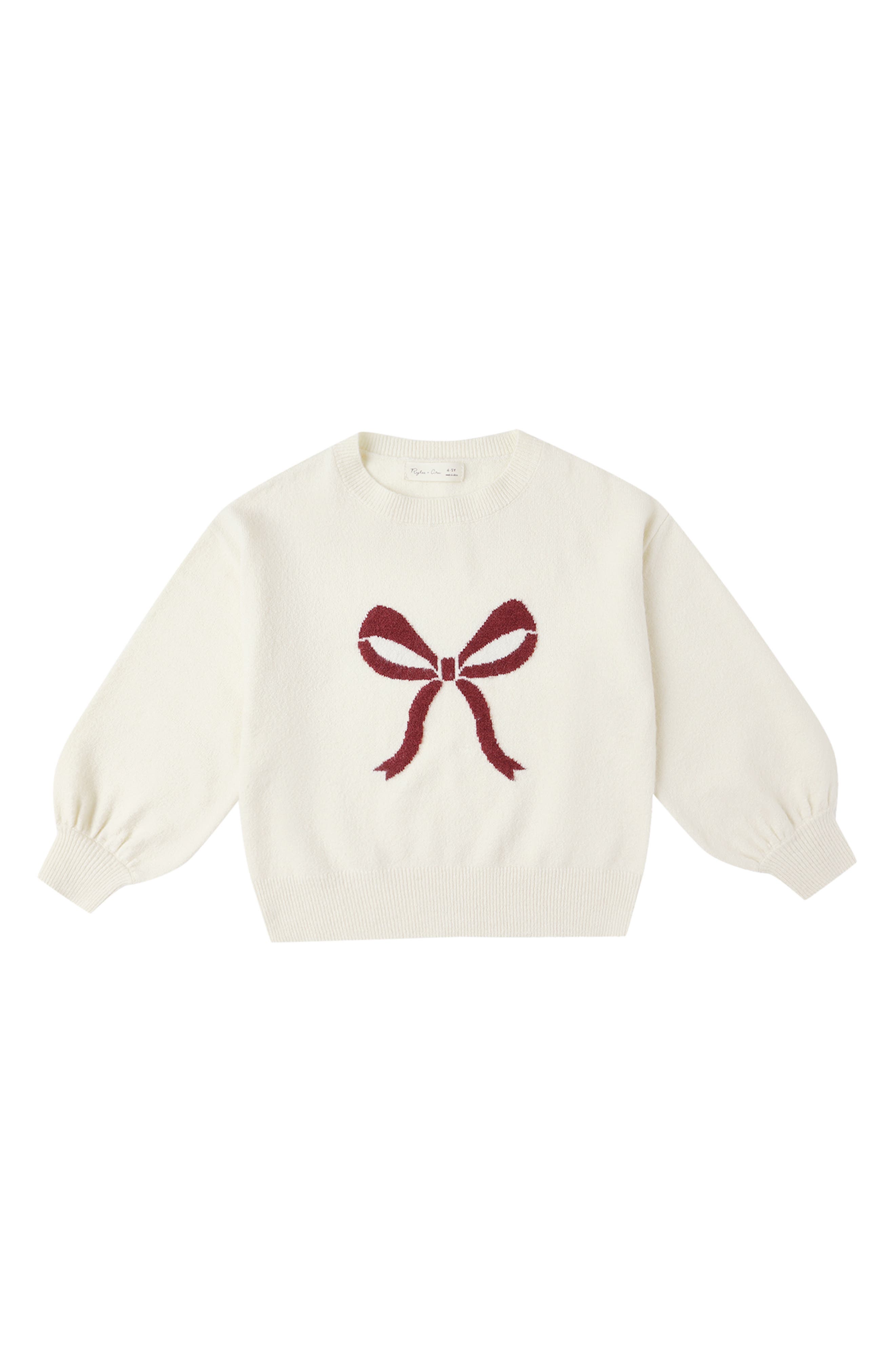 Bow Jacquard Sweater