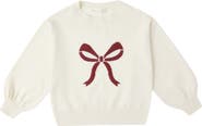 Rylee + Cru Bow Jacquard Sweater