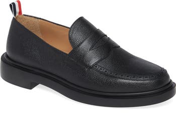 【送料&関税込】Thom Browne penny Loafer Espadrilles NIB Thom Browne Men Penny Espadrille Loafers Shoes Black 9