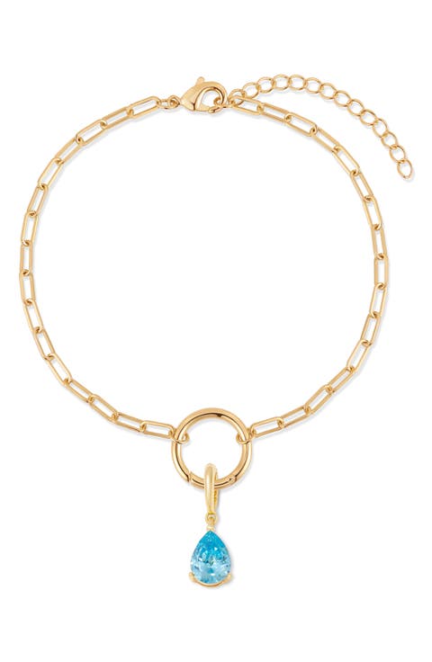 Colette Mini Teardrop Birthstone Bracelet