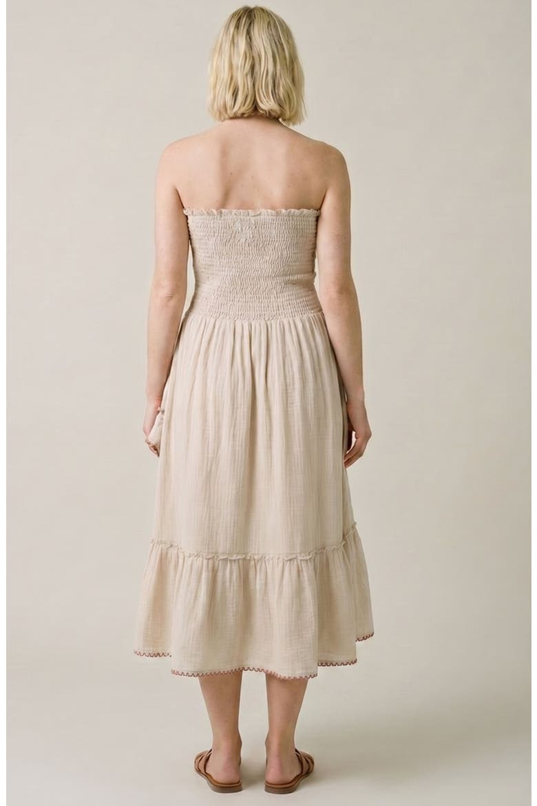 2 in 1 Maternity Smock Dress Skirt Laila, Alternate, color, Beige